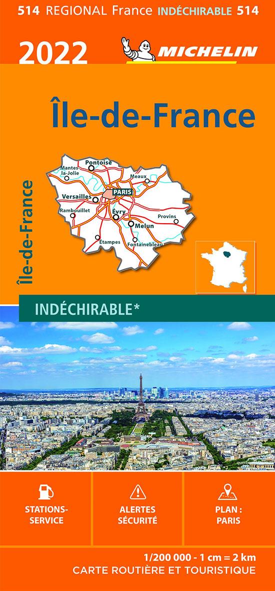 CARTE REGIONALE ILE-DE-FRANCE 2022