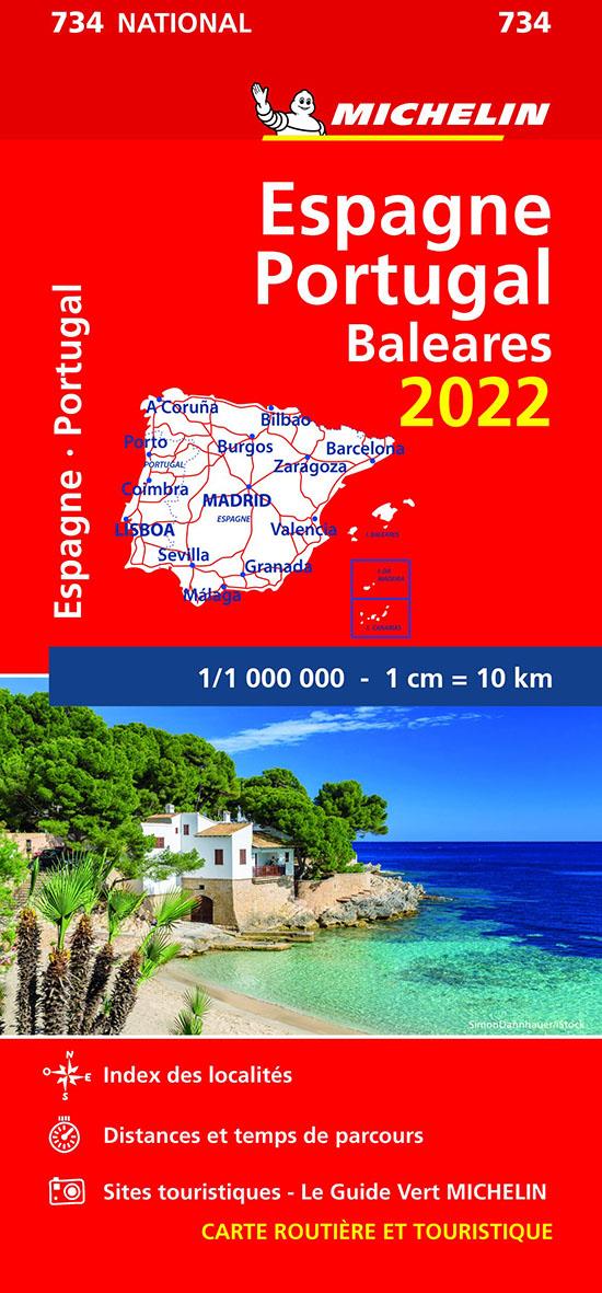 CARTE NATIONALE ESPAGNE, PORTUGAL 2022