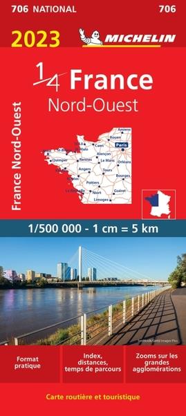 CARTE NATIONALE FRANCE NORD-OUEST 2023