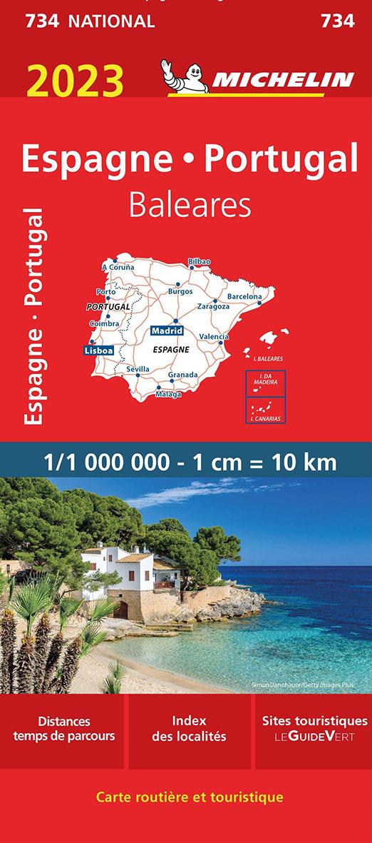 CARTE NATIONALE ESPAGNE, PORTUGAL 2023