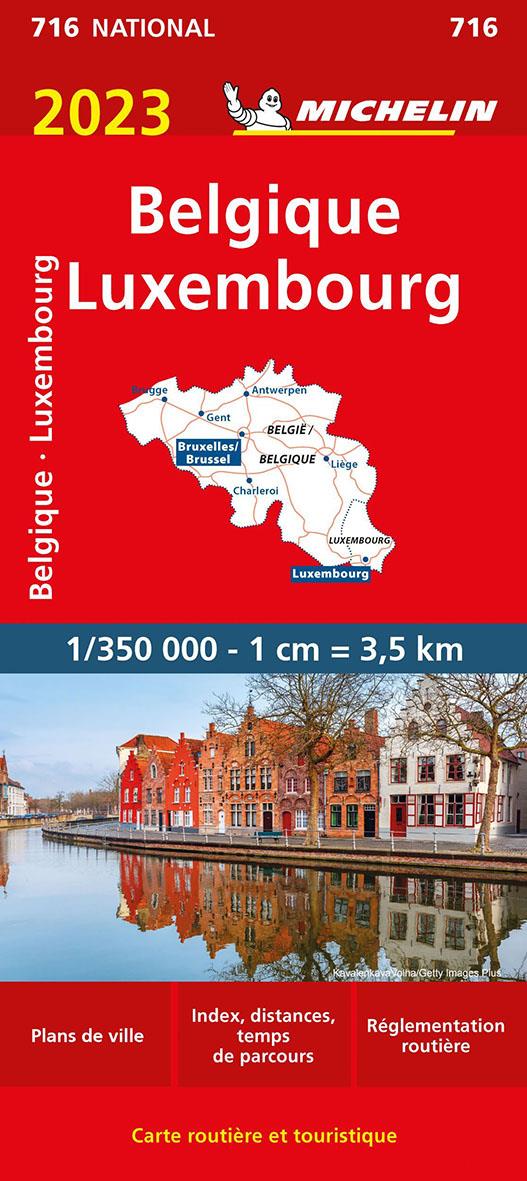 CARTE NATIONALE BELGIQUE, LUXEMBOURG 2023