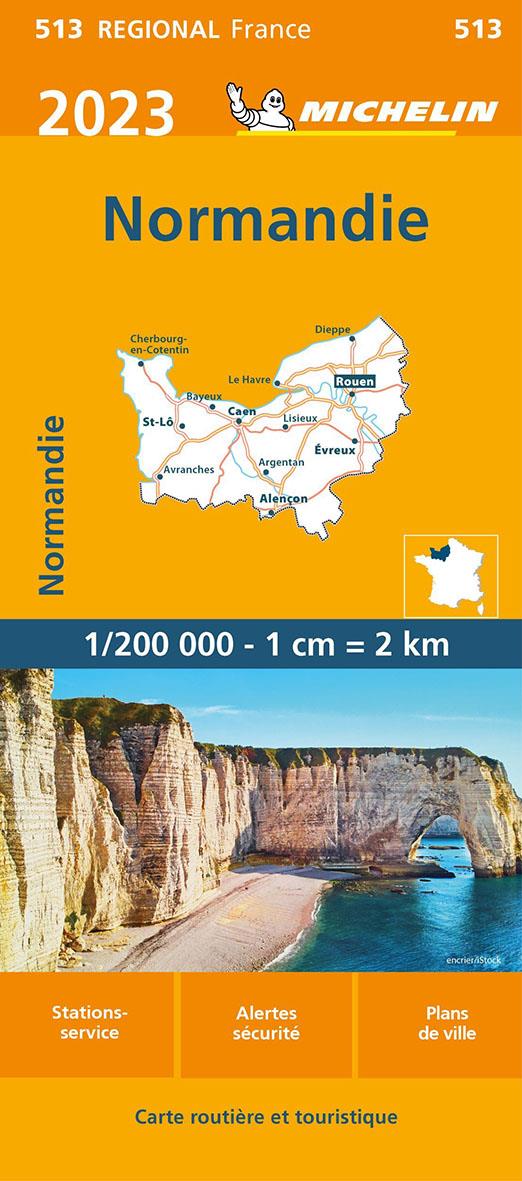 CARTE REGIONALE NORMANDIE 2023