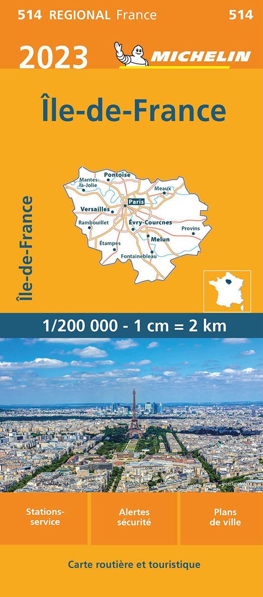 CARTE REGIONALE ILE-DE-FRANCE 2023