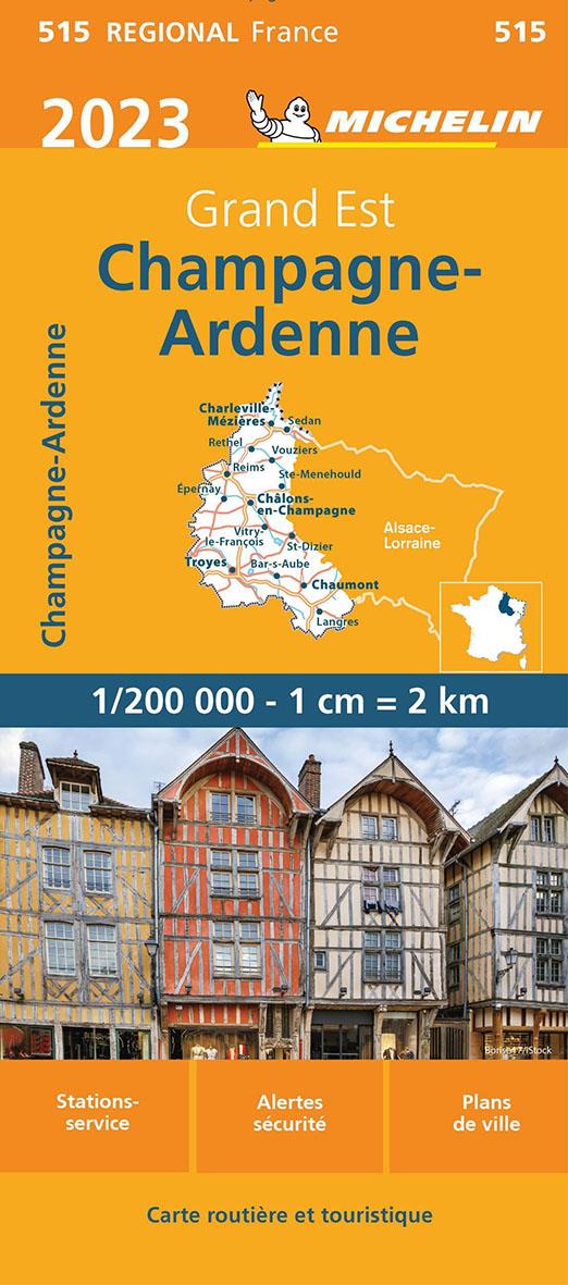 CARTE REGIONALE CHAMPAGNE-ARDENNE 2023