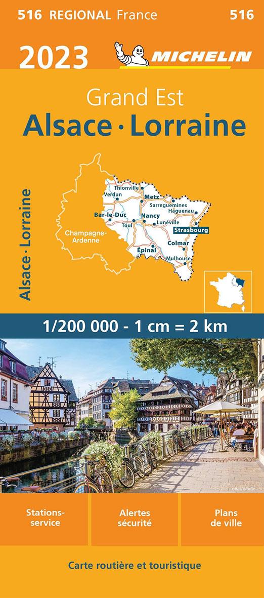 CARTE REGIONALE ALSACE, LORRAINE 2023