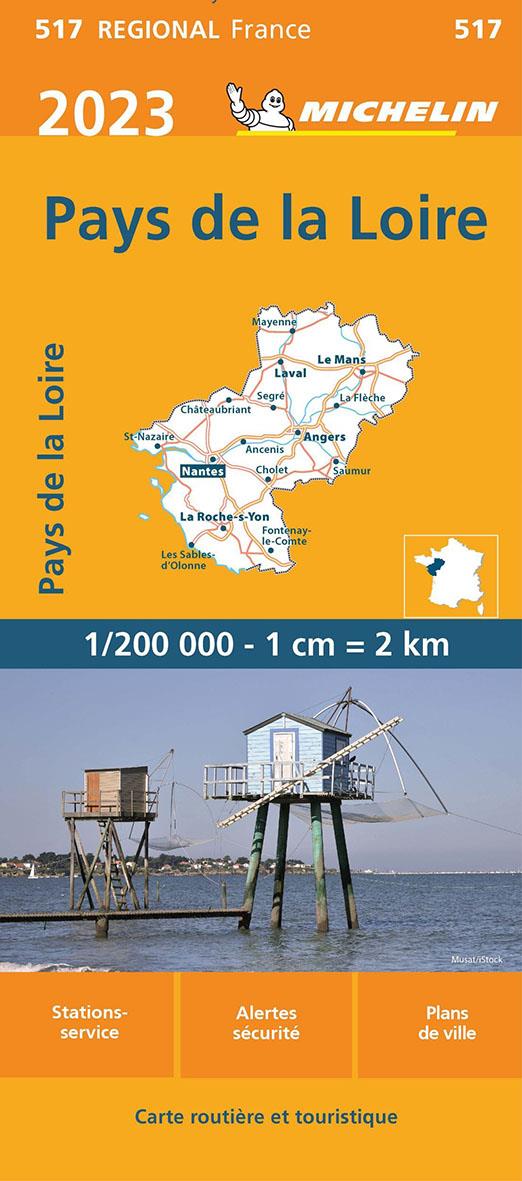 CARTE REGIONALE PAYS DE LA LOIRE 2023