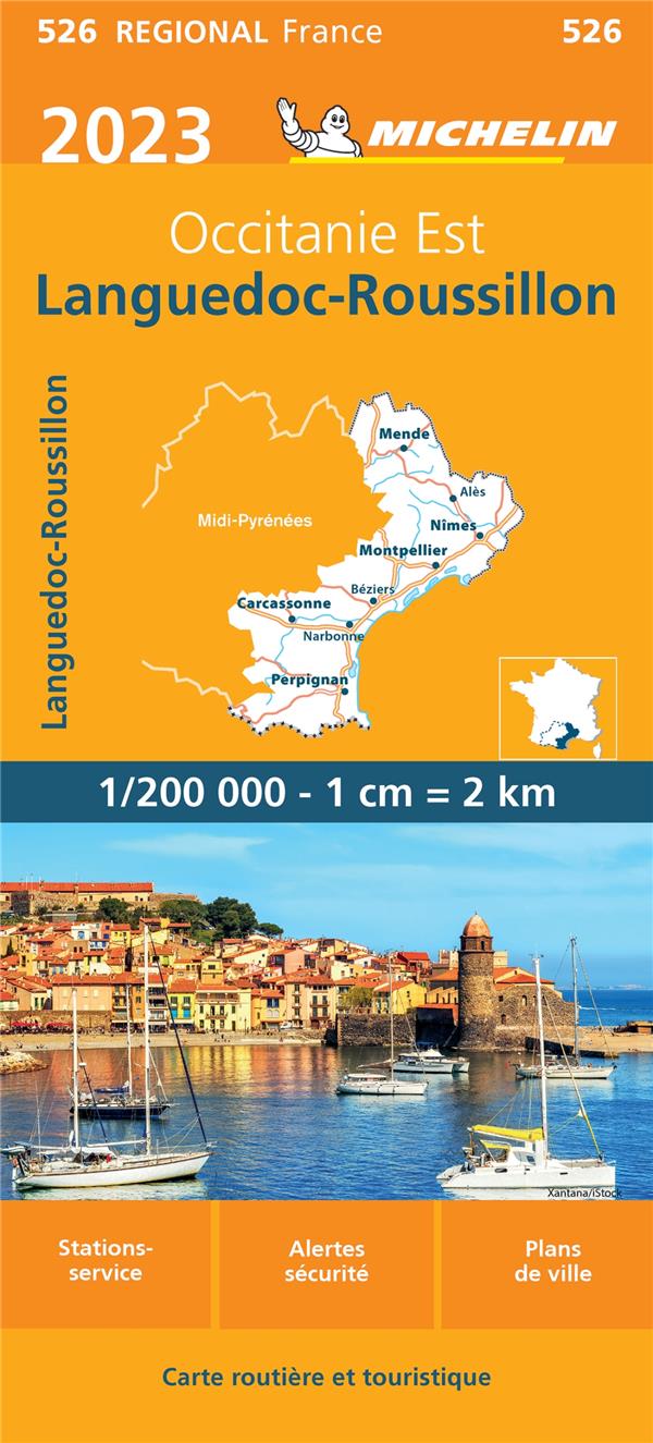 CARTE REGIONALE LANGUEDOC-ROUSSILLON 2023