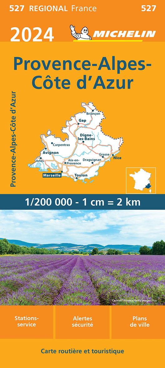 CARTE REGIONALE PROVENCE-ALPES-COTE D'AZUR 2024