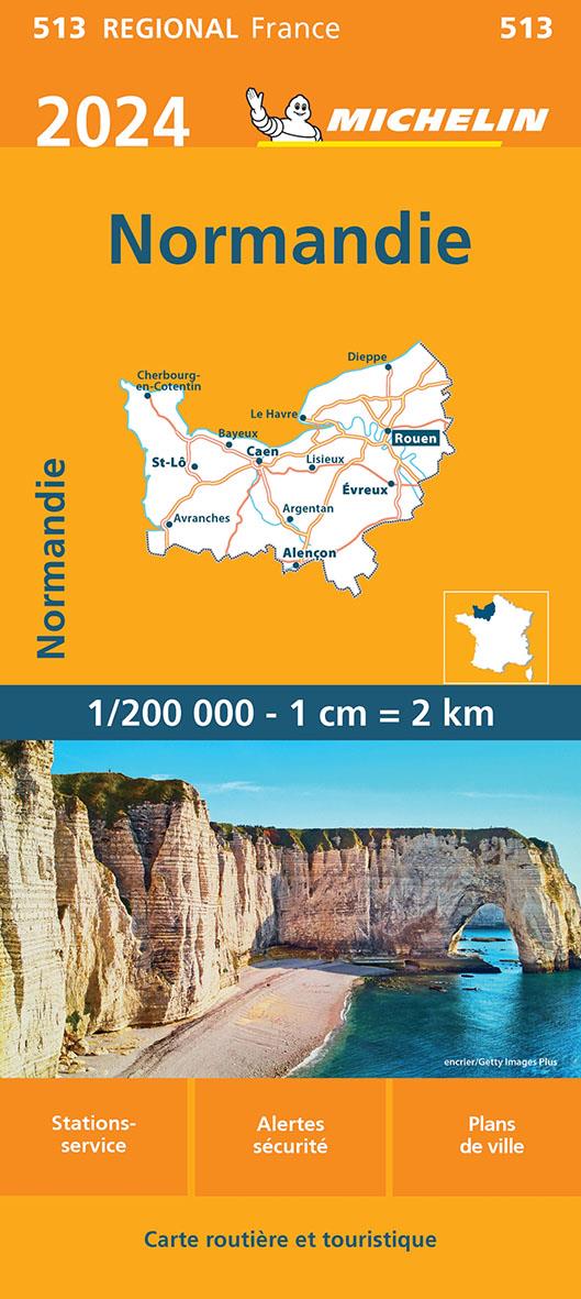 CARTE REGIONALE NORMANDIE 2024