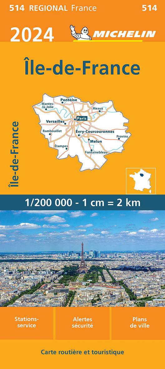 CARTE REGIONALE ILE-DE-FRANCE 2024