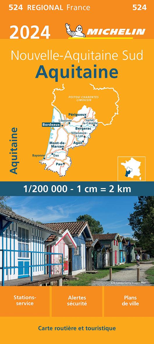 CARTE REGIONALE AQUITAINE 2024