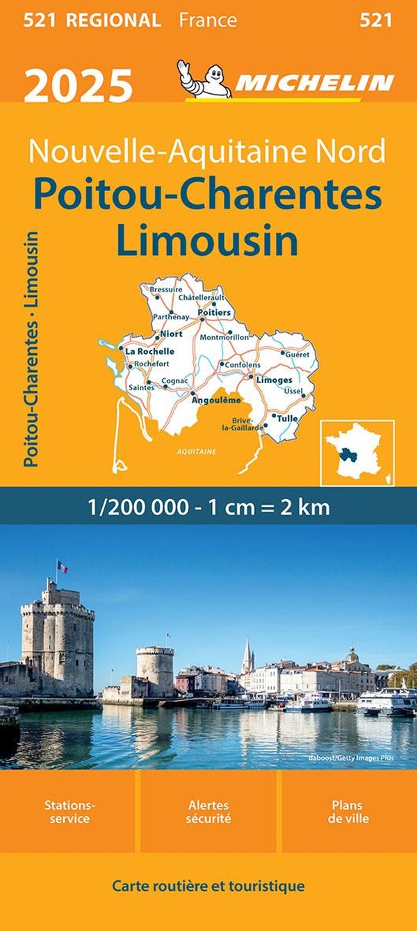 CARTE REGIONALE POITOU-CHARENTES LIMOUSIN 2025