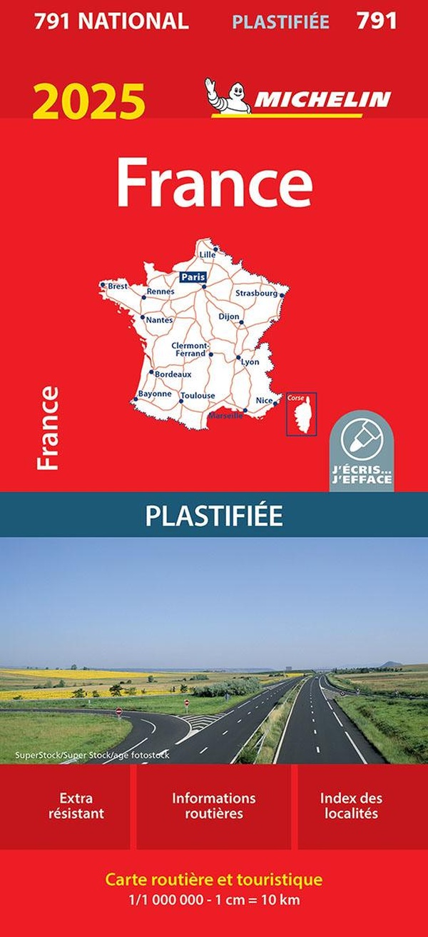 CARTE NATIONALE FRANCE 2025 - PLASTIFIEE