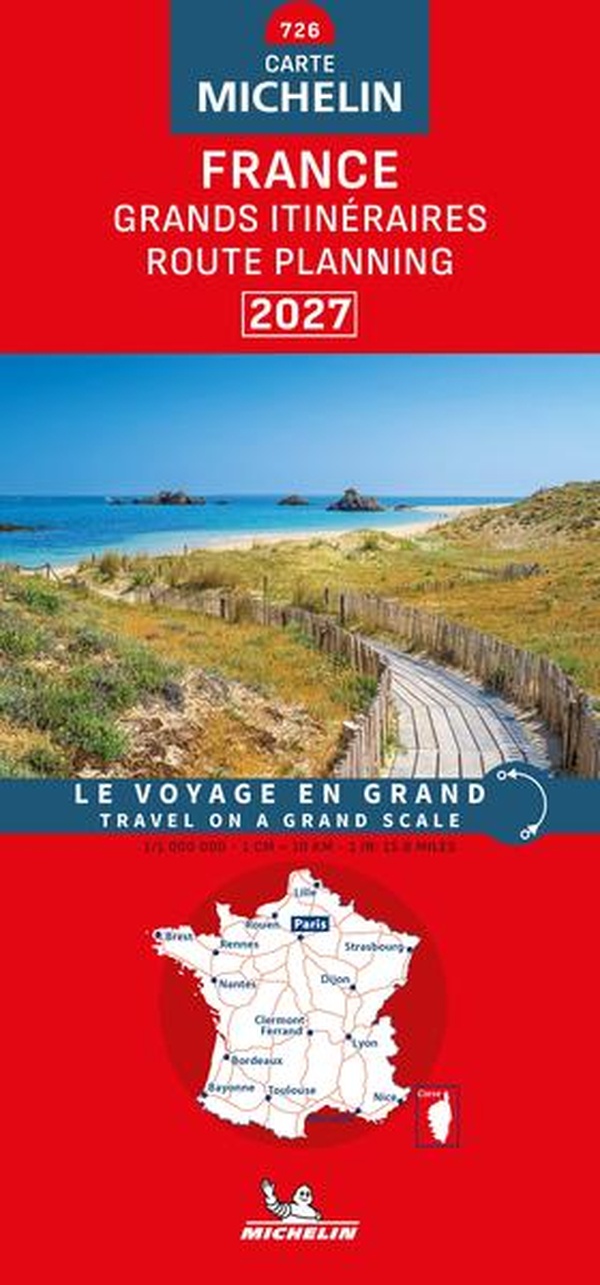 CARTE NATIONALE FRANCE - GRANDS ITINERAIRES 2027
