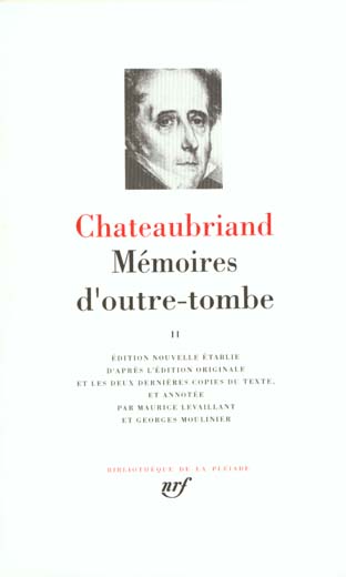 MEMOIRES D'OUTRE-TOMBE - VOL02