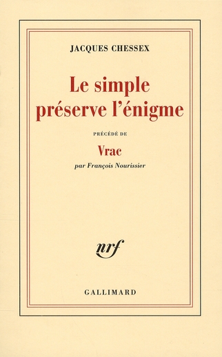 LE SIMPLE PRESERVE L'ENIGME