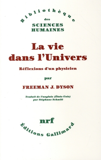 LA VIE DANS L'UNIVERS - REFLEXIONS D'UN PHYSICIEN