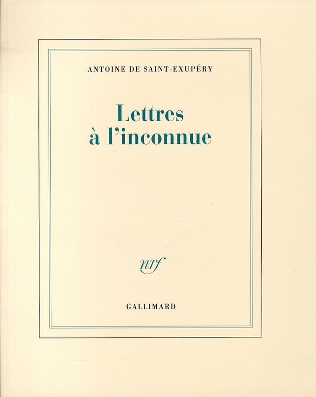 LETTRES A L'INCONNUE