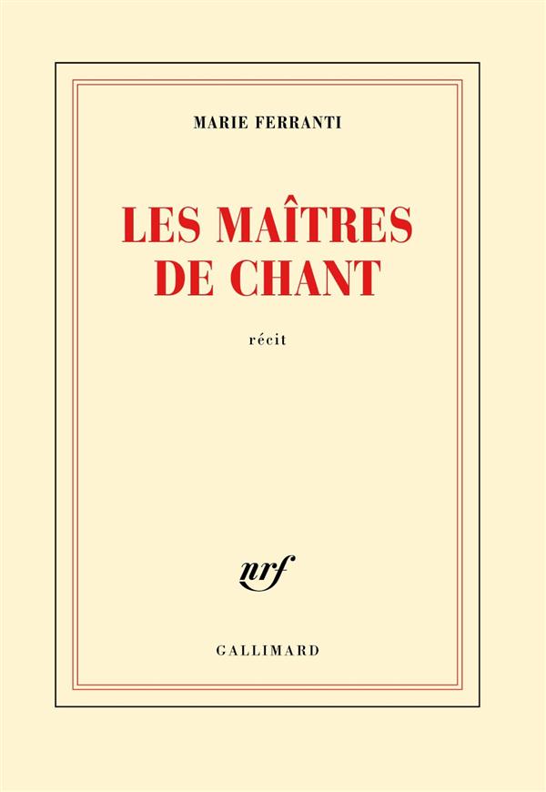 LES MAITRES DE CHANT