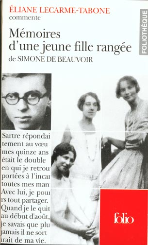 MEMOIRES D'UNE JEUNE FILLE RANGEE DE SIMONE DE BEAUVOIR (ESSAI ET DOSSIER)