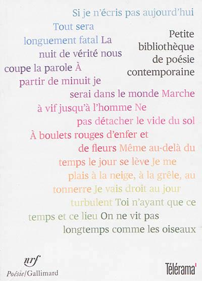 PETITE BIBLIOTHEQUE DE POESIE CONTEMPORAINE
