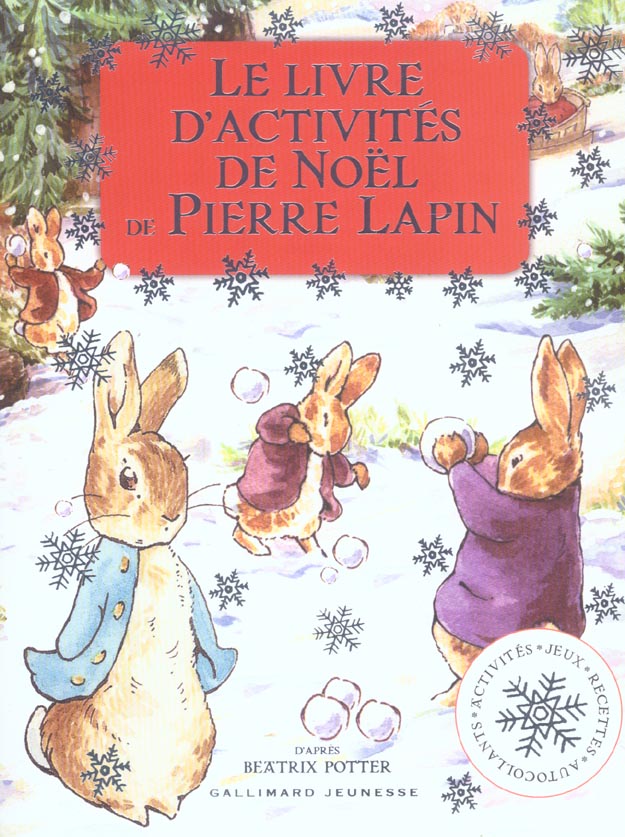 LE LIVRE D'ACTIVITES DE NOEL DE PIERRE LAPIN