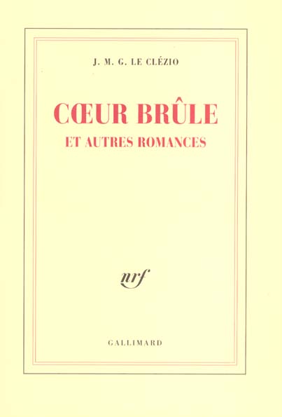 COEUR BRULE ET AUTRES ROMANCES