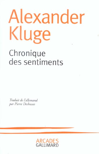 CHRONIQUE DES SENTIMENTS