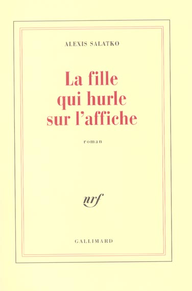 LA FILLE QUI HURLE SUR L'AFFICHE