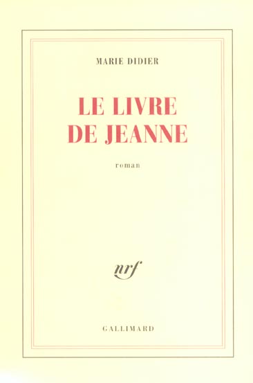 LE LIVRE DE JEANNE
