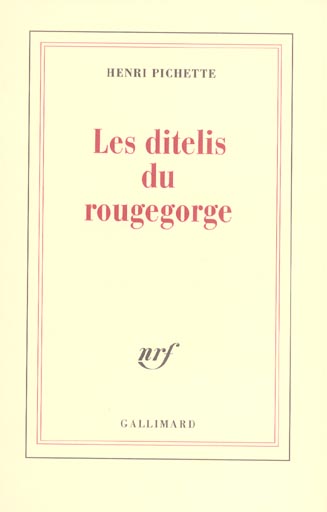 LES DITELIS DU ROUGEGORGE