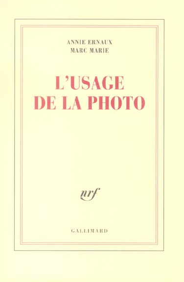 L'USAGE DE LA PHOTO