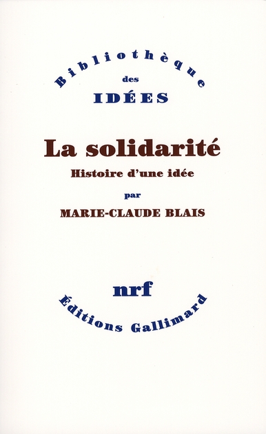 LA SOLIDARITE HISTOIRE D'UNE IDEE
