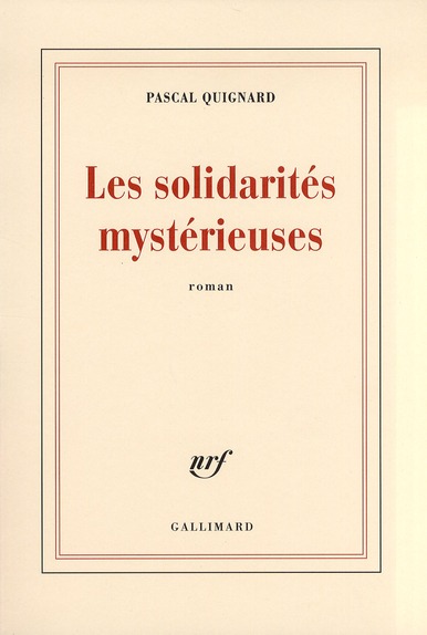 LES SOLIDARITES MYSTERIEUSES