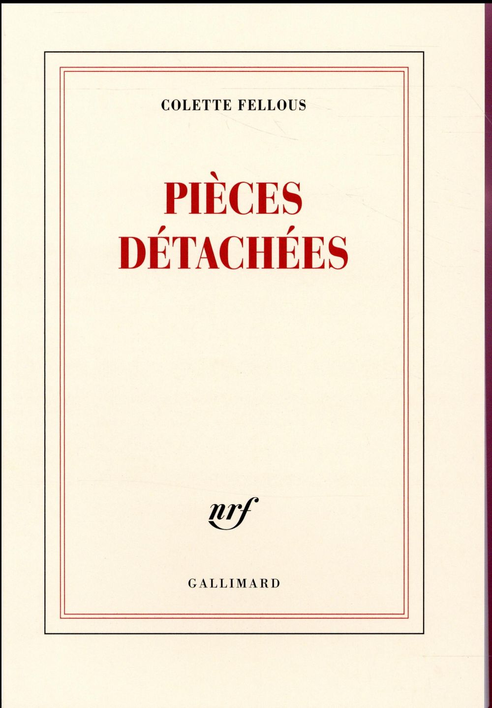 PIECES DETACHEES