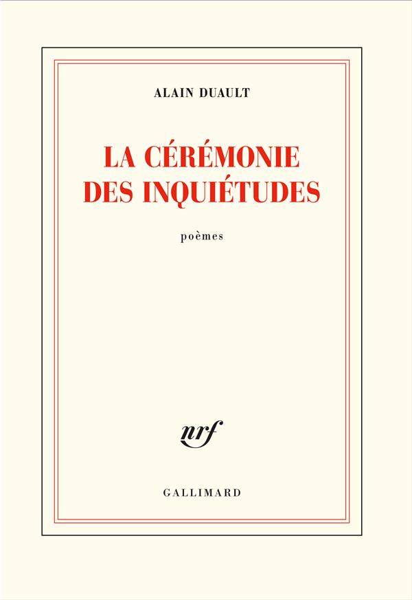 LA CEREMONIE DES INQUIETUDES