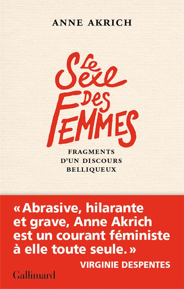 LE SEXE DES FEMMES - FRAGMENTS D'UN DISCOURS BELLIQUEUX