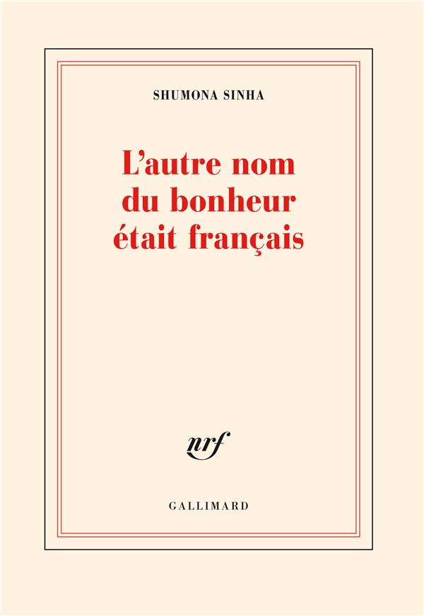 L'AUTRE NOM DU BONHEUR ETAIT FRANCAIS