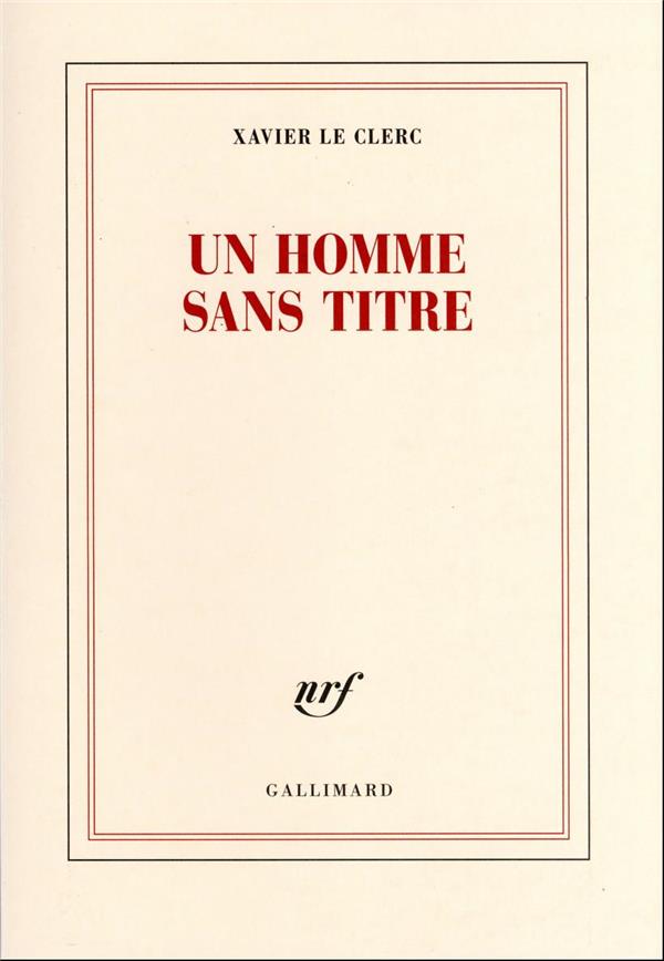 UN HOMME SANS TITRE