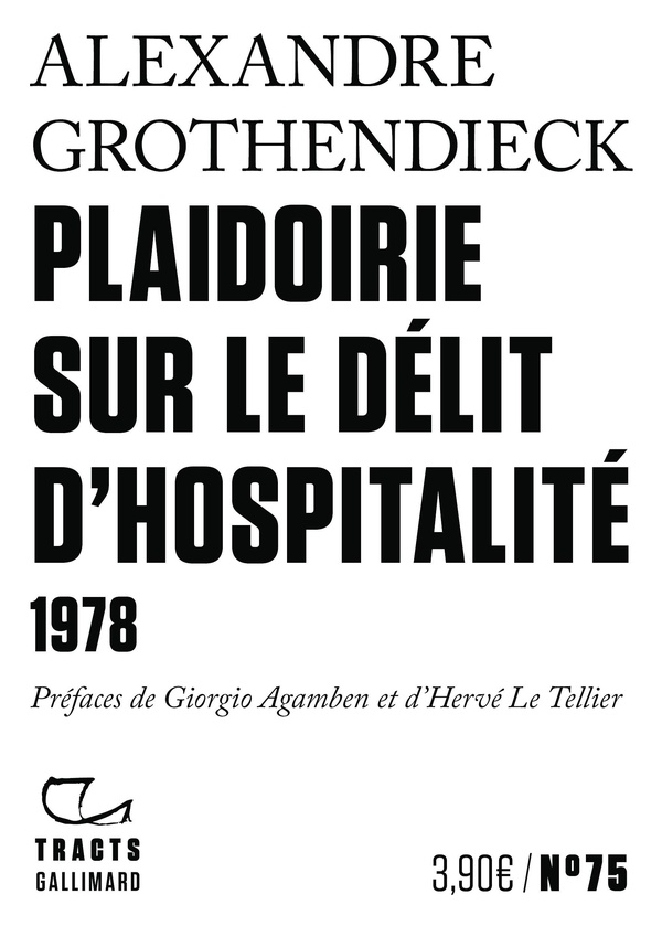 PLAIDOIRIE SUR LE DELIT D'HOSPITALITE - 1978