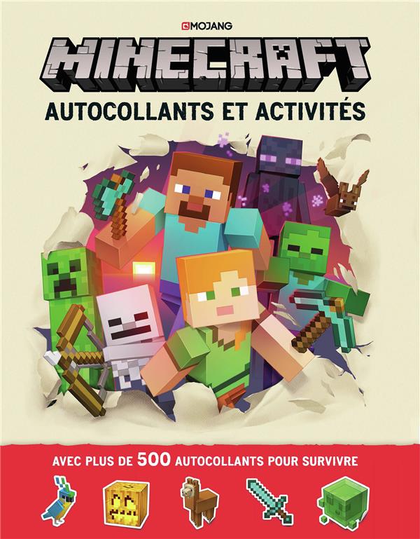 MINECRAFT : AUTOCOLLANTS ET ACTIVITES