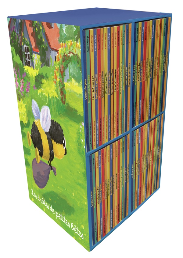 LES DROLES DE PETITES BETES - LA GRANDE BIBLIOTHEQUE DES DROLES DE PETITES BETES - COFFRET DE 72 TIT