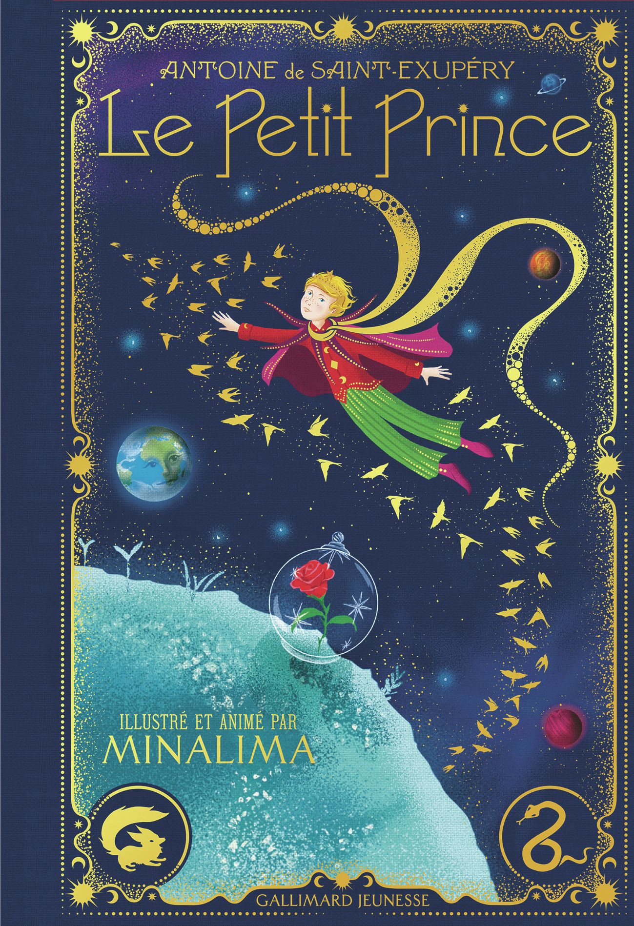 LE PETIT PRINCE - EDITION ILLUSTREE INTERACTIVE - GRAPHISME ET ILLUSTRATIONS DE MINALIMA