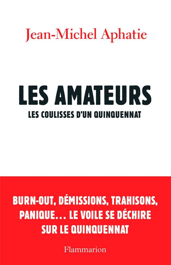 LES AMATEURS - LES COULISSES D'UN QUINQUENNAT