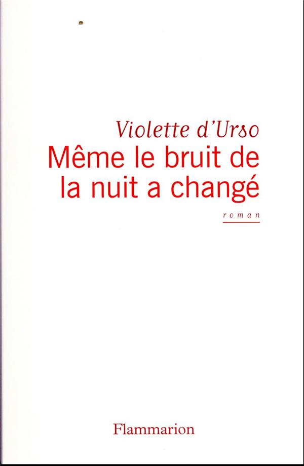 MEME LE BRUIT DE LA NUIT A CHANGE