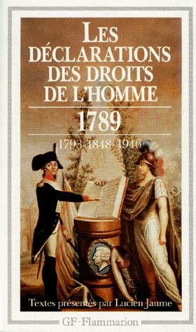 LES DECLARATIONS DES DROITS DE L'HOMME
