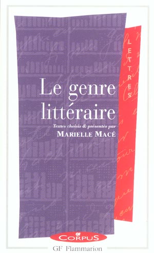 LE GENRE LITTERAIRE