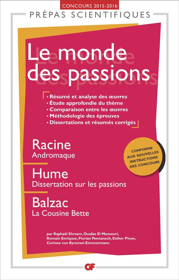 LE MONDE DES PASSIONS