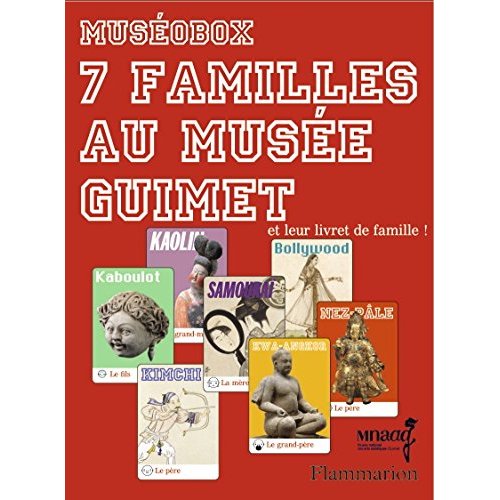 7 FAMILLES AU MUSEE GUIMET - ET LEUR LIVRET DE FAMILLE! - ILLUSTRATIONS, COULEUR