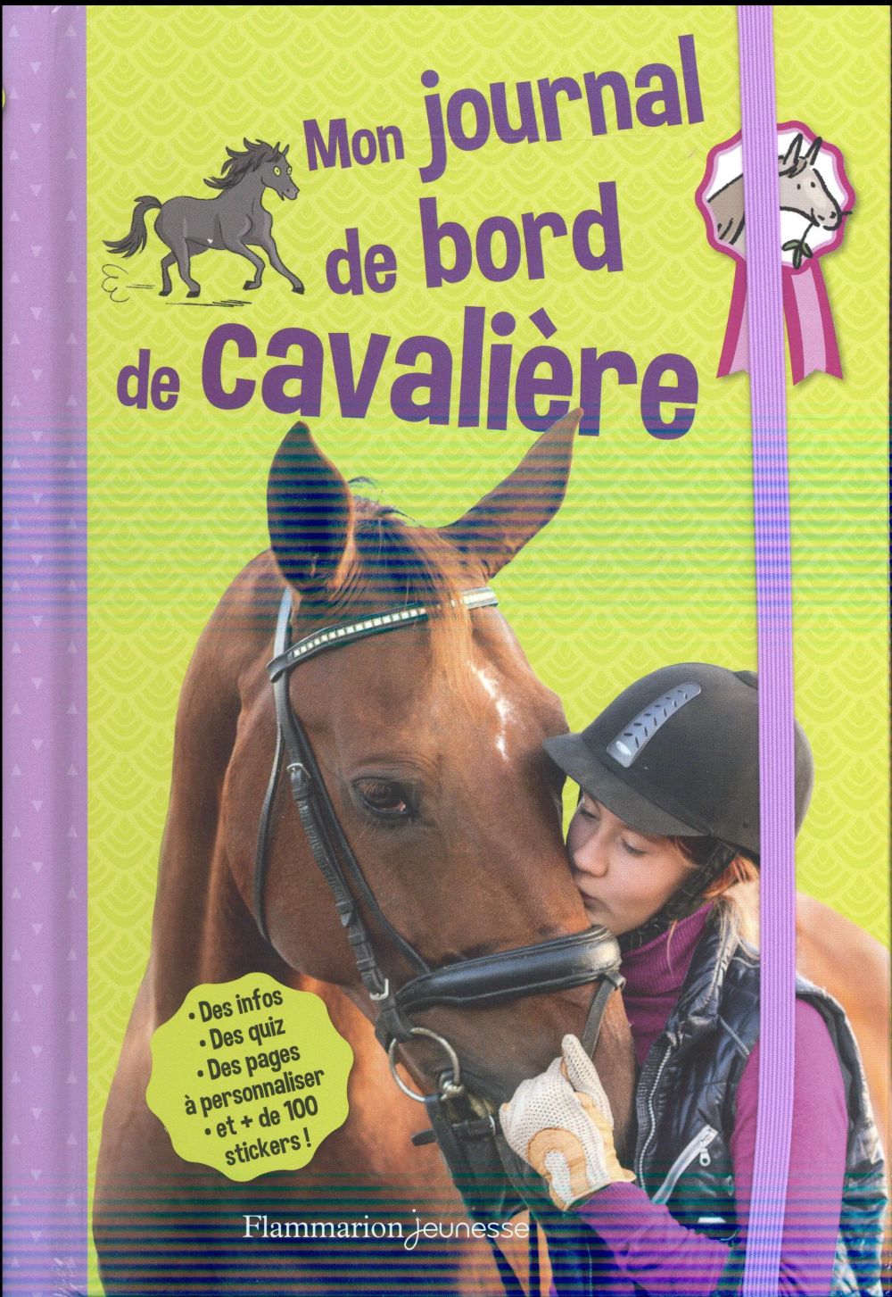 MON JOURNAL DE BORD DE CAVALIERE - DES INFOS, DES QUIZ, DES PAGES A PERSONNALISER ET EN + 100 STICKE